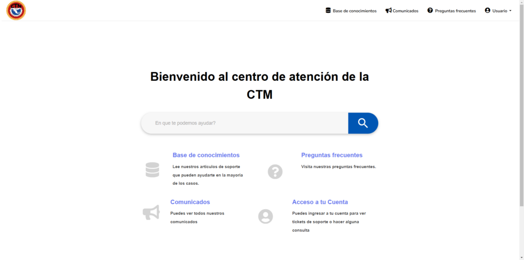 Centro de Soporte CTM